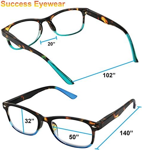 Success Eyewear Reading Glasses Set of 3 Great Value Spring Hinge Readers Men and Women Glasses for Reading