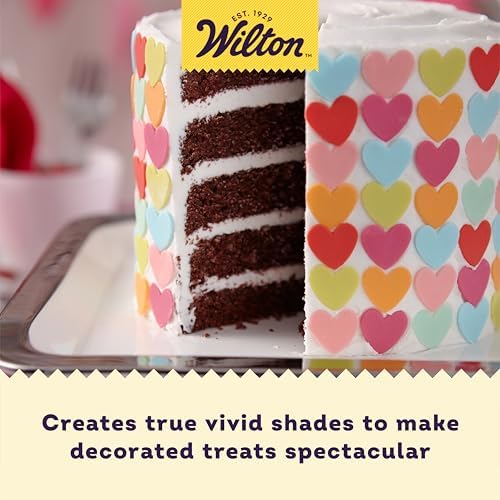 Wilton 8-Count Icing Colors for Cakes & Cupcakes, Gel-Based Colors for Frosting - Note that Packaging May Vary