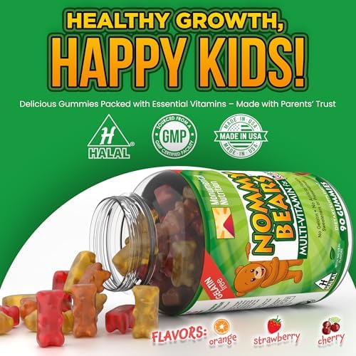 Kids Multivitamin Gummies – 11 Essential Kids Vitamins for Ages 2+, Gelatin-Free, Vegan, Halal, Gluten & Dairy Free, Natural Flavors, 45 Days Supply - 90 Count