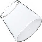 OUNONA Heat Resistant Transparent Glass Water Cup Portable Milk Juice Mug Cold Heat Resistant Beer