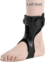 AFO Drop Foot Brace Orthosis for Hemiplegia Stroke Varus Foot Improve Walking Gait, Effective Relieve Pain for Walking with Shoes, Lightweight & Invisible (XL, Left foot)