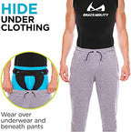 BraceAbility Women's Inguinal Hernia Belt - Waist Support Briefs With Removable Side Compression Pads For Direct and Indirect Femoral, Single and Double Hernias, Pre and Post-Surgical Pain Guard (S)