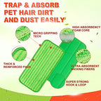 Reusable Mop Pad Wet Jet Refills Compatible with Swiffer WetJet Mop, 4 Pack Wet Jet Pads, Microfiber Mop Pad Refills for Floor Mopping and Cleaning, Wet & Dry Use for Swiffer Wet Jet Pads
