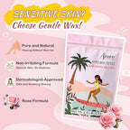 Ajoura 2.5LB Wax Beads for Hair Removal, Rose Hard Wax for Coarse Hair, Perfect for Brazilian, Bikini, Eyebrow, Legs, Facial, and Full Body Waxing, At-Home Wax Refill for Women and Men