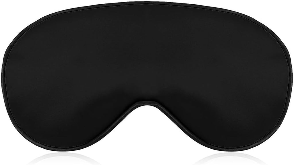 Custom Eye Mask with Personalized Photo/Logo/Text, Customized Soft Eyeshade Blindfold with Adjustable Strap for Men Women Sleep Office Travel, PureBlack