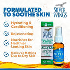 Natural Path Silver Wings - Silver Spray with Aloe Vera & Tea Tree Oil – 125ppm - 1oz