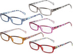 Eyekepper Stylish 5-Pack Ladies Reading Glasses Fashion Readers Women +1.75