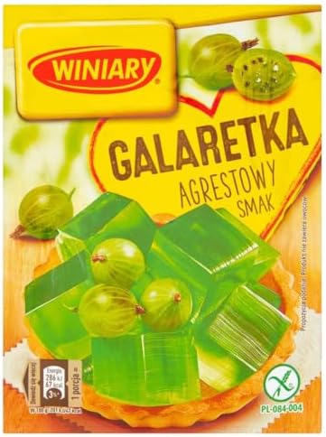 Winiary Galaretka o Smaku Agrestowym Gooseberry Jelly Mix (5-Pack)