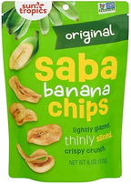 Sun Tropics Banana Saba Original Chips 6 oz (Pack of 6)