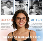 Eyeglass Ear Grips Anti-Slip - 20 Pairs Eyewear Retainer Silicone Temple Tips Sleeves Retainer for Glasses Sunglasses