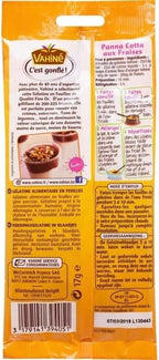 Vahine Feuilles de Gelatine French Gelatin Sheets 9 sheets