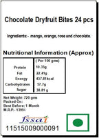 Ghasitaram Gifts Rakhi Gifts for Brothers Chocolate Dryfruit Bites 24 pcs with Pearl Beads Rakhi