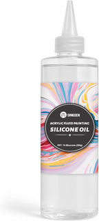 Art Silicone Pouring Oil for Acrylic Paint – 100% Pure High-Grade Silicone Oil for Dramatic Cell Creation, Precision Tip for Easy Control