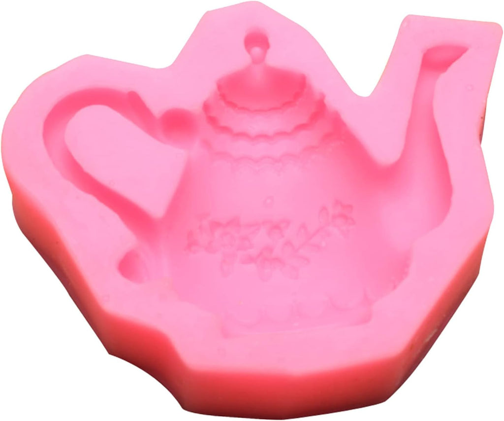 Cartoon Cute Teapot Shape Handmade Silicone dant Mold Chocolate Sugar Craft Mold Candle Resin Crafts Gift Silicone