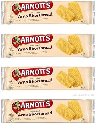 The Original Arno Shortbread Biscuits (Value Pack of 4 x 250g) Tasteful Delights Cookie Biscuits From Australia