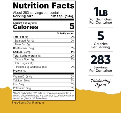 Nutricost Pantry Xanthan Gum (1 LB) - Gluten-Free, GMO-Free