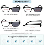 (Must Buy Both Eye) Black-Right Eye-1.00 Transition Photochromic Distance Glasses Different Diopter Each Eye
