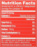 Dynasty 100% Natural Chinese Restaurant Tea Net Weight 1.13 oz. (32g) pack of 16 teabags