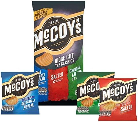 McCoy's Ridge Cut Crisps Variety 30g x - 6 per pack