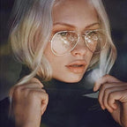 EYLRIM Blue Light Aviator Glasses for Women Men Metal Pilot Frame Clear Lens Computer Eyeglasses