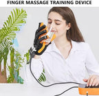Hand Rehabilitation Robot Gloves, Hand Exerciser Aids Robotic Glove, Hemiplegia Stroke Arthritis Hand Finger Rehabilitation Trainer,Finger Orthosis(Size:XXL,Color:Left Hand)