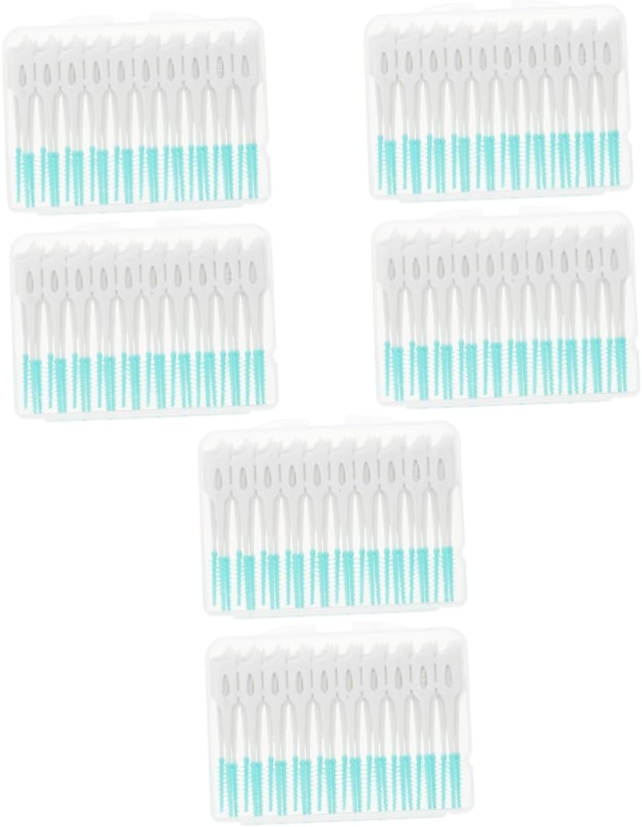 Didiseaon 240pcs Interdental Brush for Oral Care Elastic Massaging Gum Cleaners Tooth Cleaning Tool for Plaque Removal for Daily Use Box