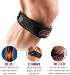 McDavid Knee Band for Knee Pain Relief, Support Brace Patella Tendon Knee Strap for Pickleball, Hiking, Soccer, Basketball, Running, Jumpers Knee, Tennis, Tendonitis, Volleyball & Squats