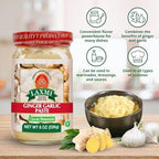 Laxmi Ginger Garlic Paste, 8 oz | Ginger and Garlic Paste in a Jar | Garlic and Ginger Paste for Cooking | A pure fresh staple