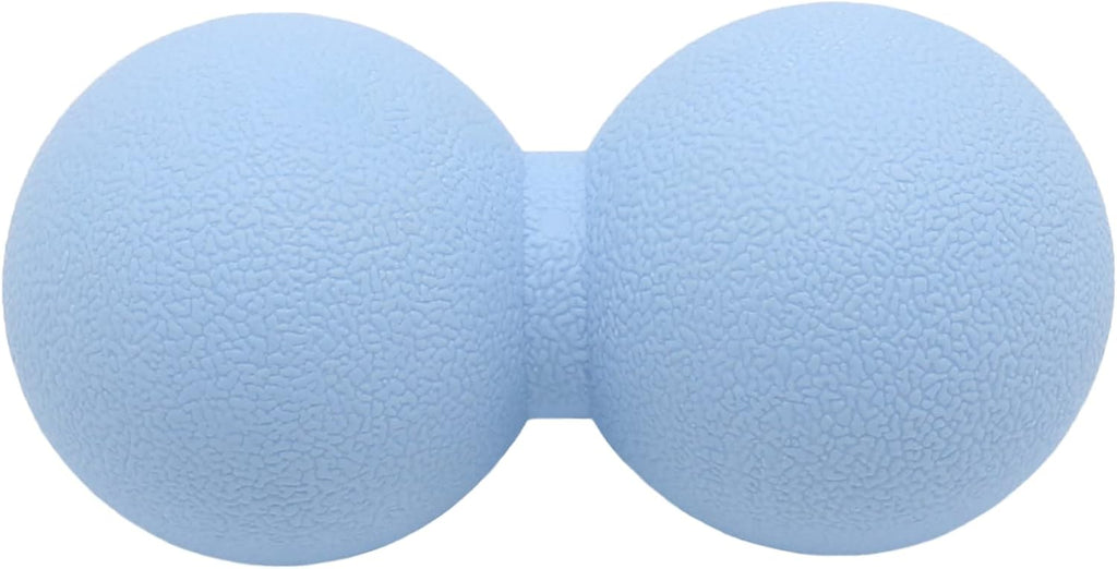 Hard Peanut Massage Ball, Double Lacrosse Massage Ball. Deep Tissue Massage Roller Mobility Ball for Physical Therapy Myofascial Release Muscle Relaxer Acupoint Massage (Blue)