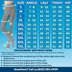 Extra Wide Womens Compression Pantyhose 20-30mmHg for Circulation - Open Toe Graduated Support Hose for Post Surgery Recovery, Lymphedema, Swelling - Gray, 2X-Large - A214GR5