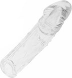 Newly Silicone Sleeve Extension Sheath Extender 35% Girth Enhancer for Men Male Enhancement Extension Sleeve (Transparent1, 8 inch)