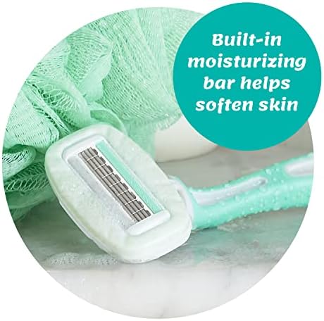 Schick Intuition Disposable Razors with Sensitive Skin, 3 Count | Razors Sensitive Skin, Women’s Disposable Razors with a Touch of Aloe, Travel Razor