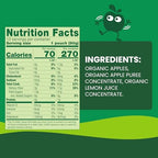 GoGo squeeZ No Sugar Added Organic Applesauce and Fruit Puree, Apple Apple, 3.2 oz Pouches (Pack of 12), Fruit Snacks for Kids, Gluten Free, Nut Free, Recloseable Cap, BPA Free