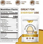 Orgnisulmte Egg White Protein Powder 8 Oz, Pasteurized Dried Egg Whites Protein, Gluten-Free, Non-GMO, Unflavored, Free Range High Whip for Baking, Desserts 227g