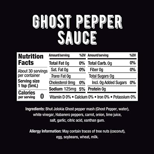 Melinda’s Ghost Pepper Hot Sauce - Gourmet Extra Spicy Hot Sauce - Made with Fresh Ingredients, Ghost Peppers (Bhut Jolokia), Habanero Pepper, Carrot, Garlic, Lime Juice - 16oz Squeeze, 1 Pack
