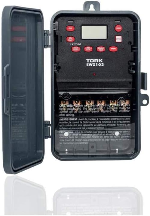 EWZ Series Multipurpose Control Astronomic 7 Day Time Switch, 120-277 VAC Input Supply, 1 Channel, DPST Output Dry Contact