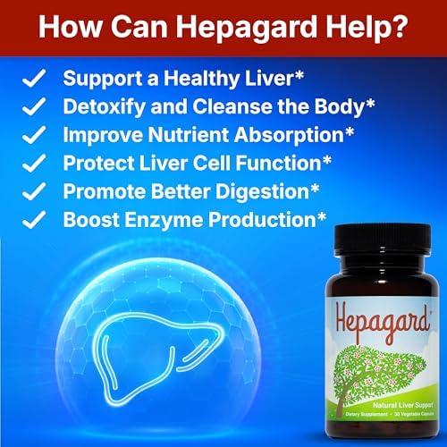 Hepagard - Natural Liver Support Supplement with N-Acetyl Cysteine (NAC) - Non-GMO, Vegan, Gluten-Free