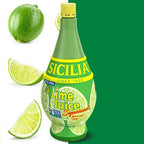 Sicilia Lemon & Lime Juice Bundle 100% Natural 1 Bottle of Each Flavor. 7.0 oz. Each.