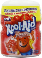 Kool-Aid Drink Mix, Sugar Sweetened Cherry, 19 oz Container (Pack of 4)