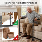 L2 Stand Assist Aid for Elderly, Disabled, Mobility Standing Assist Rail for Sitting, Standing, Flexible in Width, Height, Support Legs for Chair, Couch Assist Grab Bar, Elderly Assistance