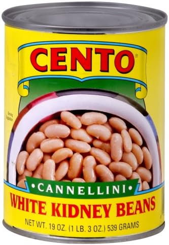 Cento White Kidney (Cannellini) Beans, 19 Ounce Cans (Pack of 12)