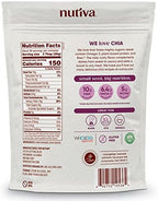 Nutiva USDA Organic Premium Nutrient-Dense Raw Black Chia Seeds with 3g Protein & 5g Fiber for Salads, Yogurt & Smoothies, Non-GMO, Vegan, Gluten-Free, Keto & Paleo, 32 Ounce