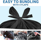 20 Gallon Heavy Duty Trash Bags (100 Count) 1.2 MIL THICK with Twist Ties Compatible with Rubbermaid Brute & Winco & Behren 20 Gallon Round Trash Can Extra Large Sturdy & Tear-Resistant