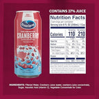 Ocean Spray® Cranberry Juice Cocktail Juice Drink, 16oz can (12 Pack)