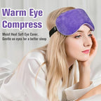 BeHoomi Heated Eye Mask, Weighted Sleep Mask Warm Compress for Eyes, Cooling Eye Mask for Sleeping, Reusable Eye Masks for Home, Office, Hot and Cold for Eye Relaxation, Mothers Day Gifts (Purple)