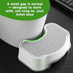 EmoH Squatting Stool for Adults - 16.7" Wide 2-in-1 Adjustable Poop Stool - Heavy Duty Non-Slip Toilet Stool for Better Posture & Bathroom Use,Potty Training,Toddler Step Stool for Kids
