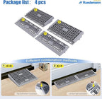 Ruedamann 2" Rise X 32" Modular Threshold Ramps for Doorways, 3000 Lbs Capacity Car Ramp for Home Entrance, Portable Shower Ramp for Doorways, Steps, Power Wheelchairs, Scooters, Carts, Trolley