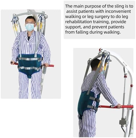 Universal Patient Lift Sling, Toileting Sling Patient Lifter, Standing Walking Sling, Full Body Walking Standing Aids, Rehabilitation Aid Gait Training Device, Load Capacity 400 Lbs,Medium