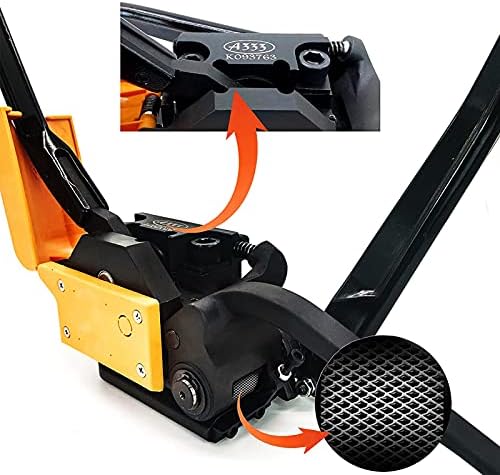 Steel Strapping Tool A333 Stainless Manual Belt Packaging Banding Machine Metal Free Buckle Packing for Width 1/2" 5/8" 3/4" Sealless Combination Tools