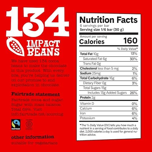 Tony’s Chocolonely Belgian Milk Chocolate Candy Bar, Pure Chocolate Bar for Snacks, Party Favors, Gifts, or Gift Basket, 32% Cacao, Made From Quality Fairtrade Cocoa, 6.35 Oz